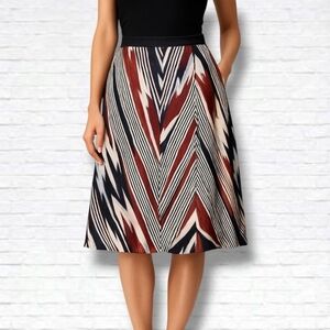 Missoni Y2K Multicolour Abstract Zigzag Print Pencil Skirt Size 42 EU/M US